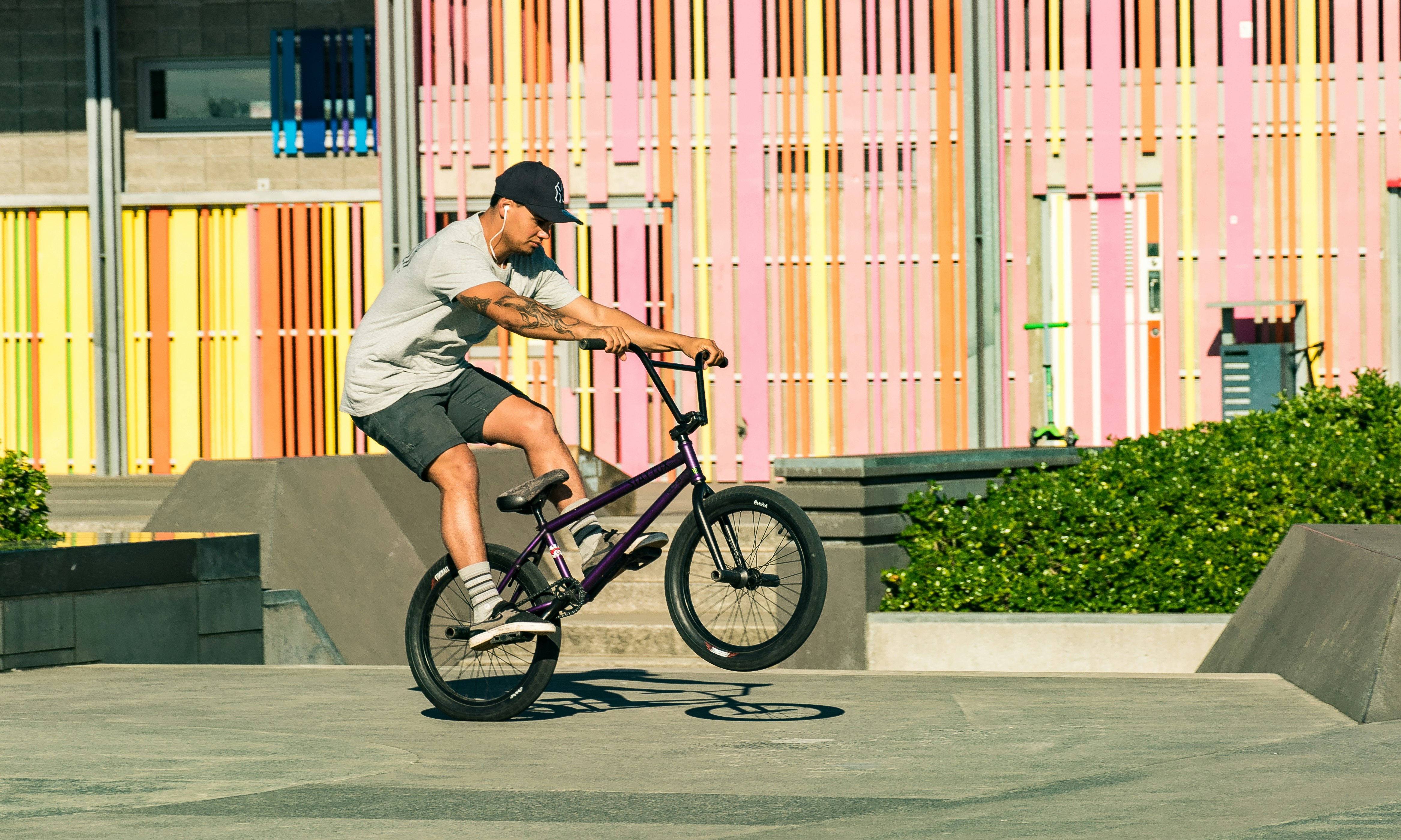 man riding bicycle during daytime